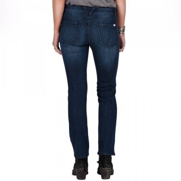 Volcom Womens 1991 Straight Jeans Sz 31 Blue No Stretch Denim Slim Ankle Fit - Picture 2 of 12